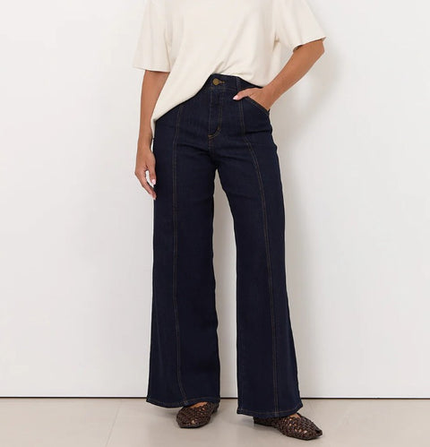 Brody Wide Leg Jean-Dark Denim