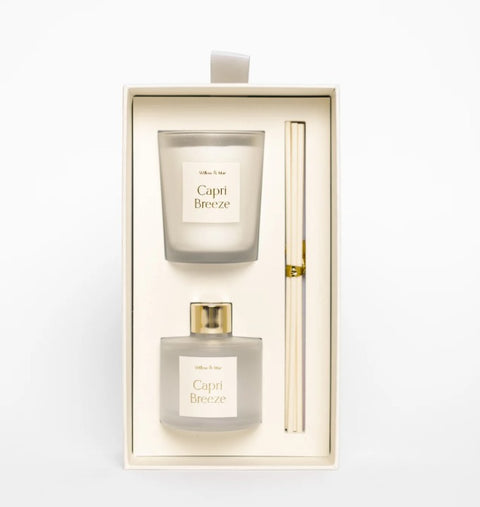 Capri Breeze Ivory 70g Candle + 50ml Diffuser Set