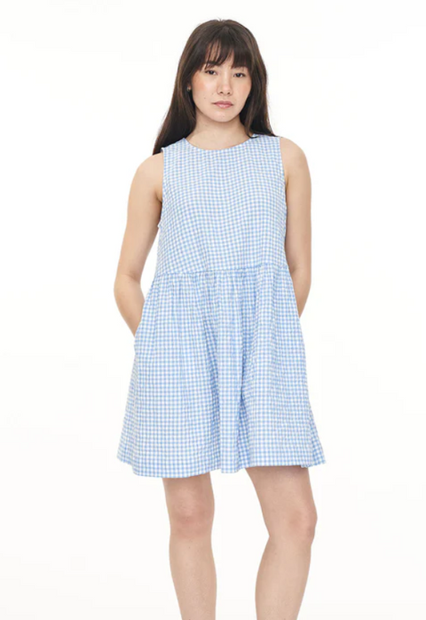 Catalina Jay Dress Blue / Chalk