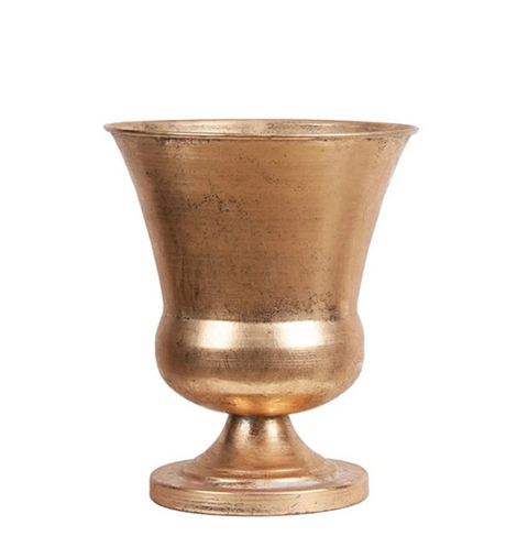 Chalice Pedestal Planter Soft Gold LGE