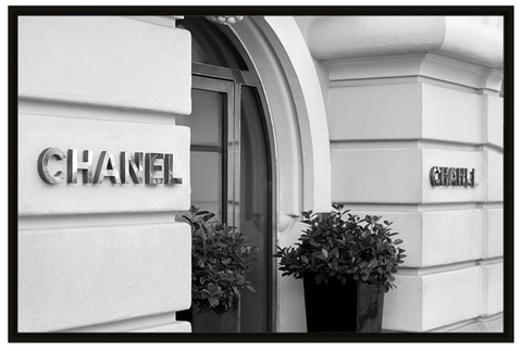 Chanel Canvas Black Frame 90x60cm