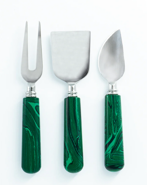 Cheese Set Emerald Green