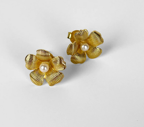 Daisy Studs 18K Gold Plated