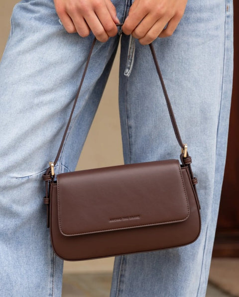 Date Night Dark Coffee Shoulder Bag