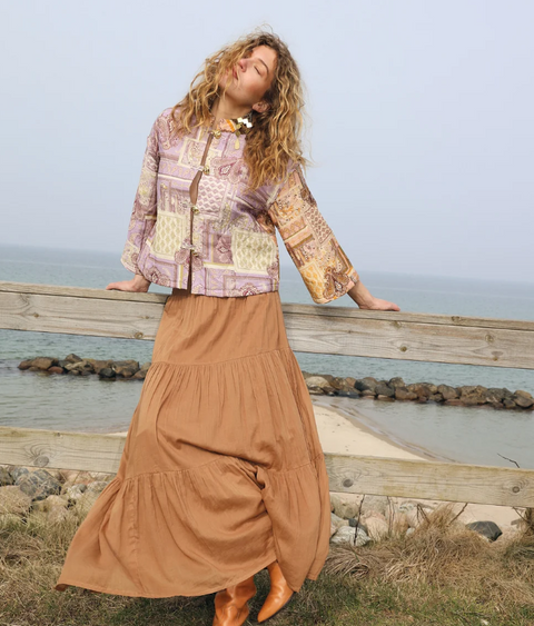 DiamondLL Maxi Skirt Camel