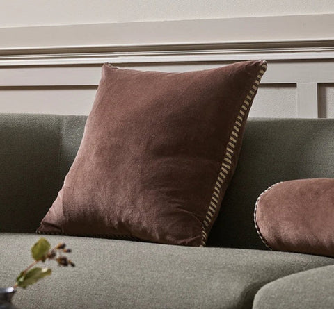 Edward Chocolate Cushion 50 x 50