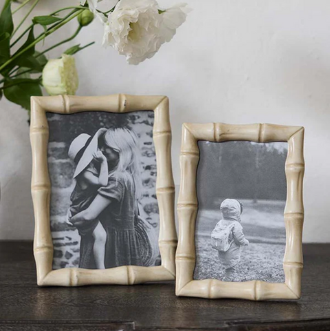 Bamboo Cream Photo Frame 4x6"