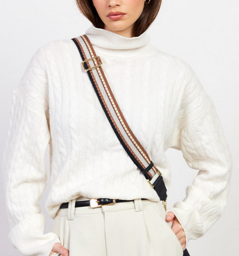 Feature Strap Webbing Multi Toffee