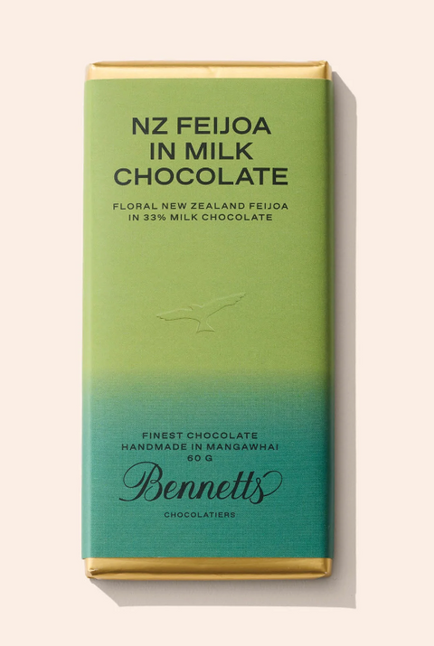 Bennetts 60g Bar Feijoa Milk Chocolate