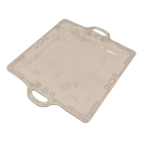 Melamine French Grey Square Platter