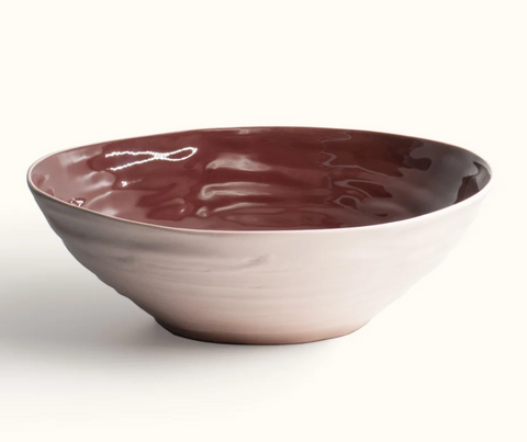 Gather BOWL Pink Clay / Merlot Large