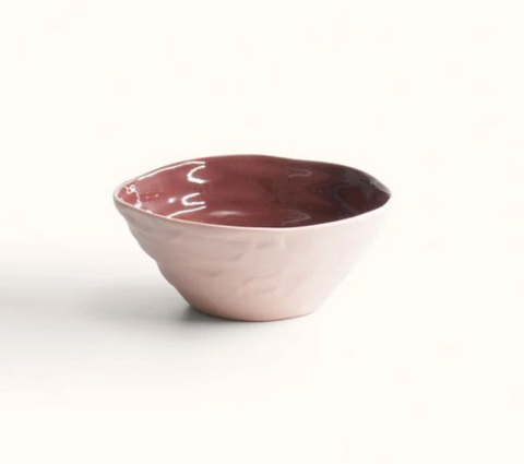 Gather BOWL Pink Clay / Merlot Small