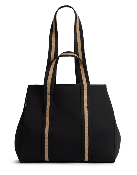 The Gigi Bag Neoprene Tote Black/Beige