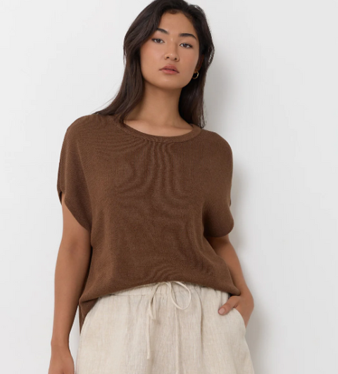 Helene Knit Top Chocolate
