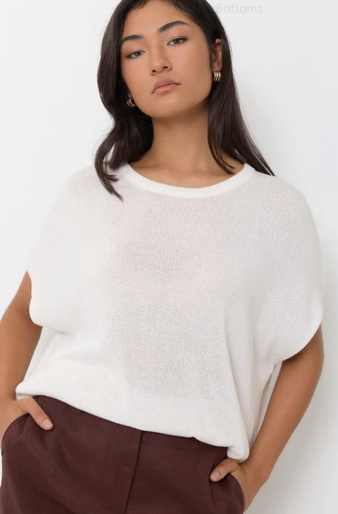 Helene Knit Top White