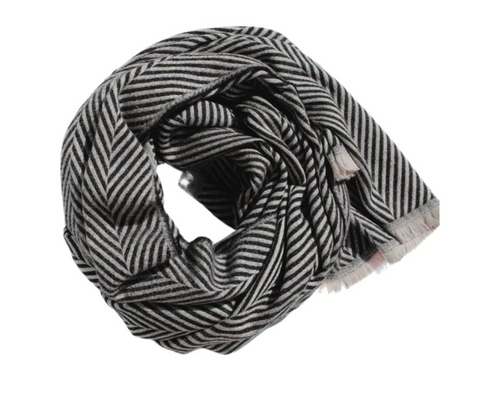 Scarf - Herringbone - Charcoal