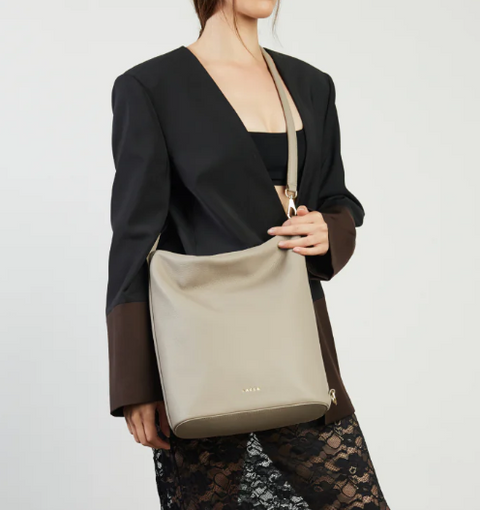 Saben June Shoulder Bag Dove Pebble
