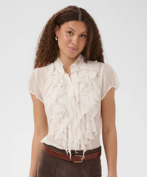 LiljaSZ Crinkle Shirt Ice
