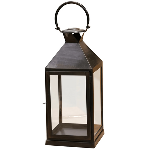 Long Island Lantern Med in Dark Bronze