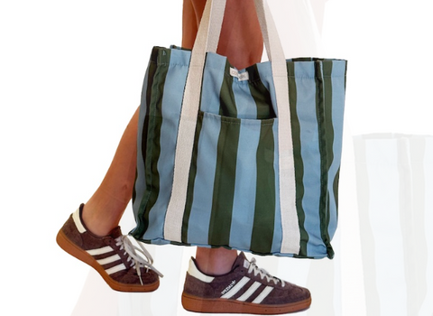Market Bag - Butcher Stripe