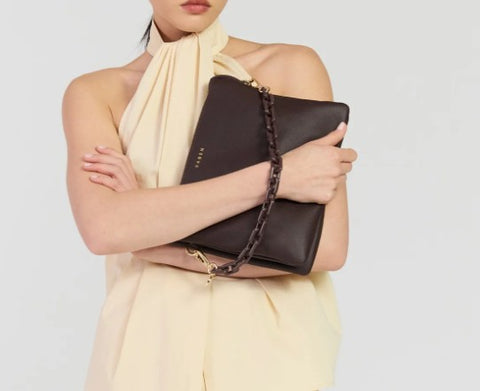 Matilda Crossbody Cacao + Tonal Chain