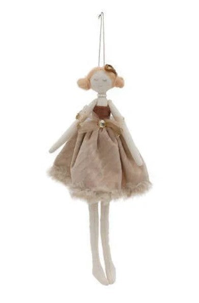 Millie Hanging Doll Latte Velvet