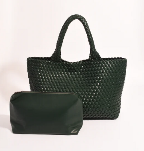 Mimie Woven Slouch Bag Chocolate