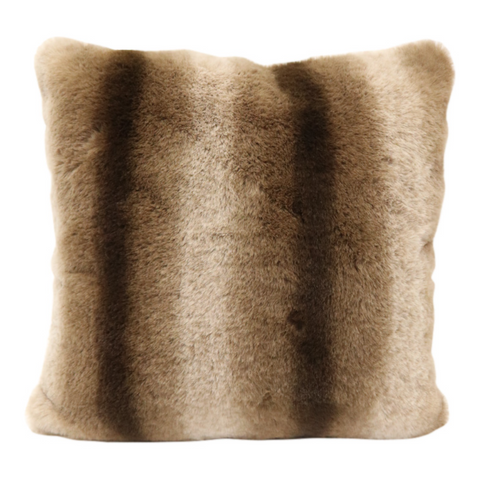 Mocha Faux Fur Cushion