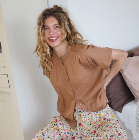 MyaLL Shirt SS Camel