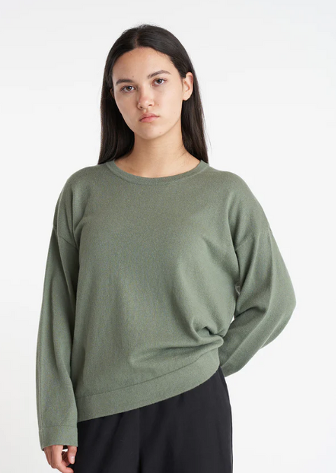 Merino Neve Crew Alpine Frost