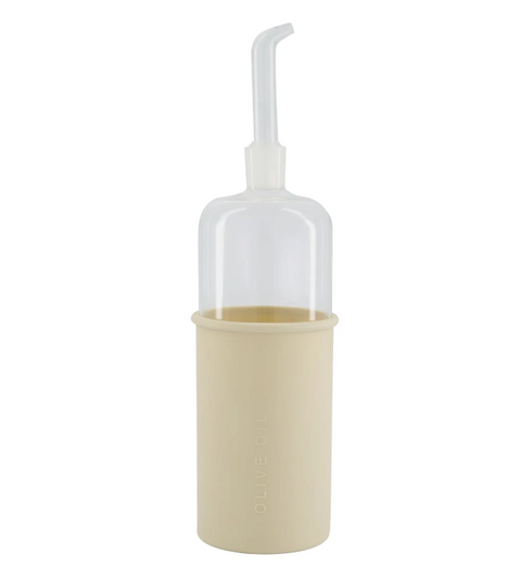 Bottle for Olive Oil Glass/Silicone, 700ml, Sand