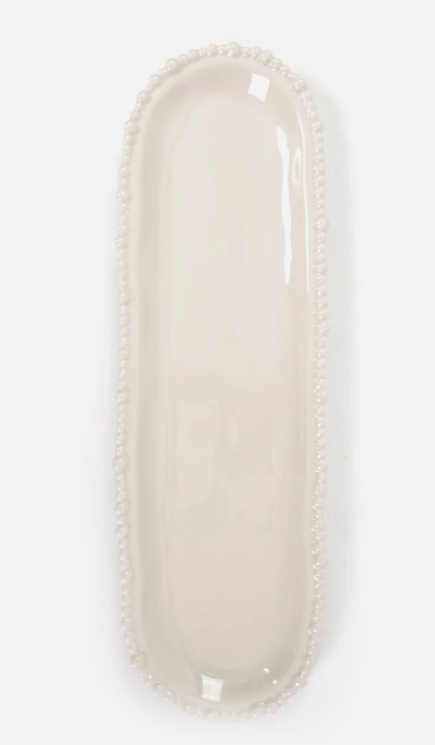 Melamine Pearl Platter 45cm Sand