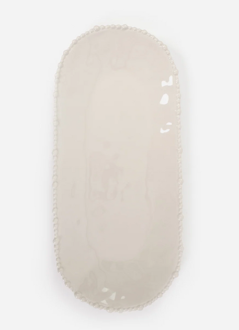 Melamine Pearl Platter 53cm Sand