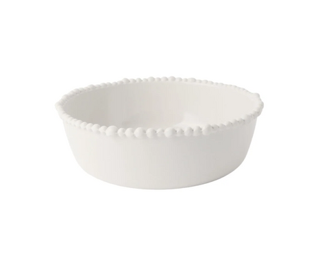 Melamine Pearl Upright Bowl 22 cm White
