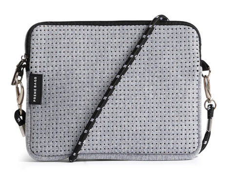 The Pixie Neoprene Crossbody Light Grey