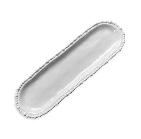 Melamine Pearl Platter 45cm White
