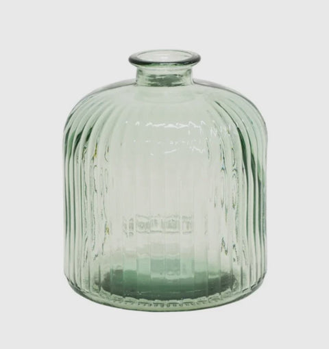 Quita Fluted Bottle 18cm - Natural Green