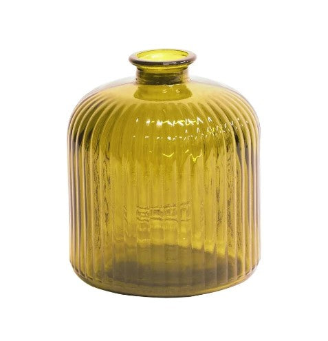 Quita Fluted Bottle 18cm - Yellow Gold