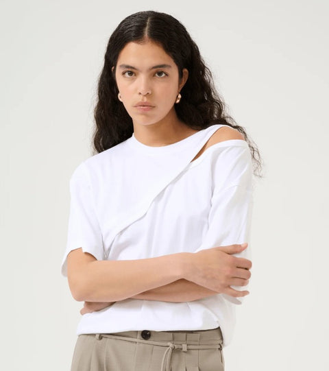 Renee Hole Tee - Bright White