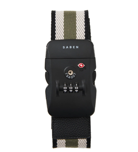 Saben London Luggage Strap Cactus Stripe