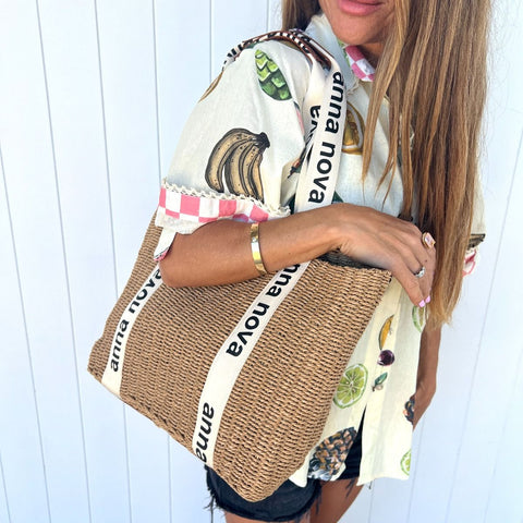 Santorini Square Tote Bag