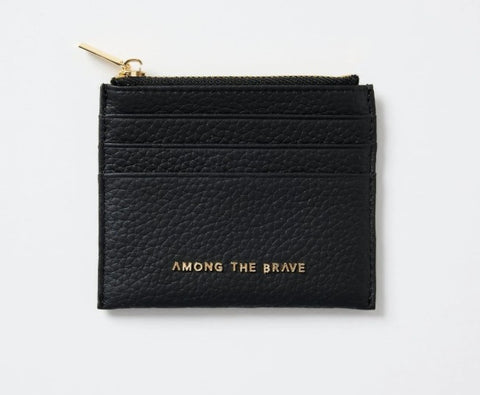 Small Black Leather Card Holder