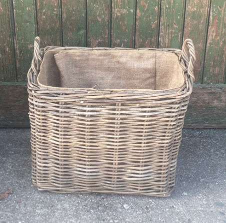 Small Lined Rectangle Basket