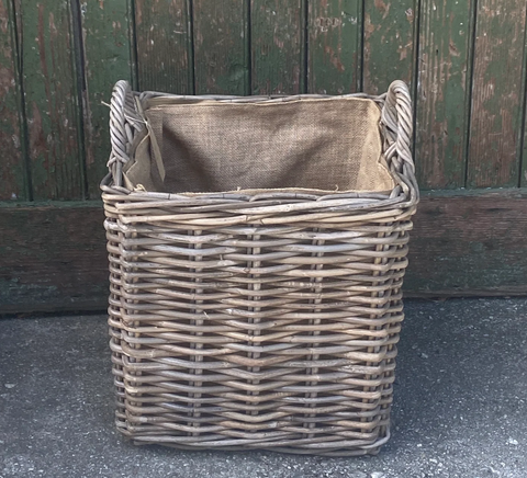 Small Square Lined Basket