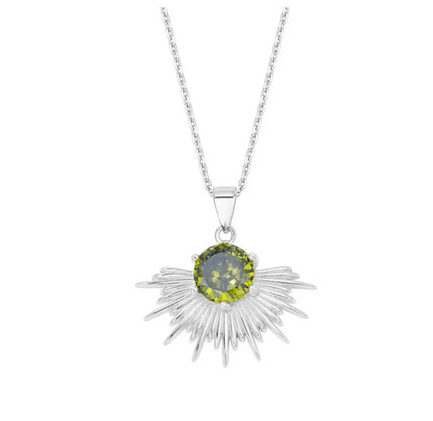 Solace Necklace Sterling Silver PERIDOT