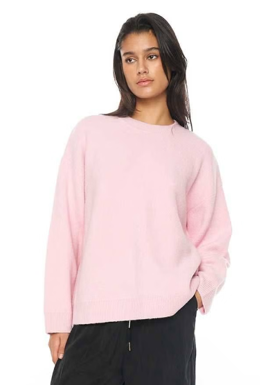 Huffer Solar Elle Knit Crew Blush