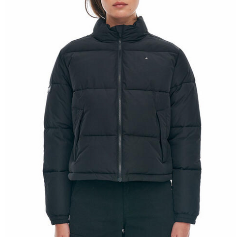 Huffer Womens Track Puffer Jacket Black