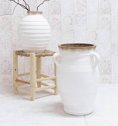 Tuscan 3 Handle Pot White