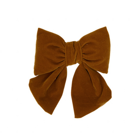 Velvet Bow w. Clip Tobacco SML