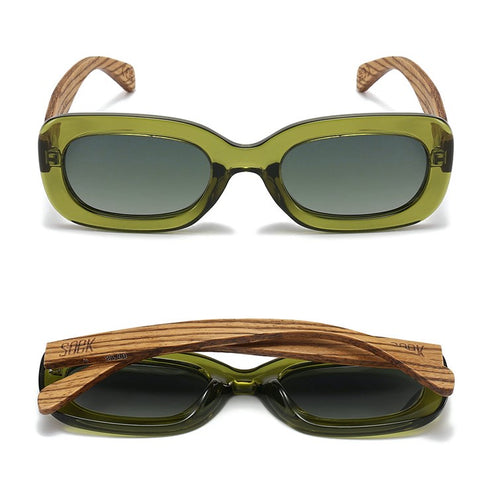 VIBE MOSS I Black Lens l Walnut Arms